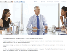 Tablet Screenshot of crownfinbank.com